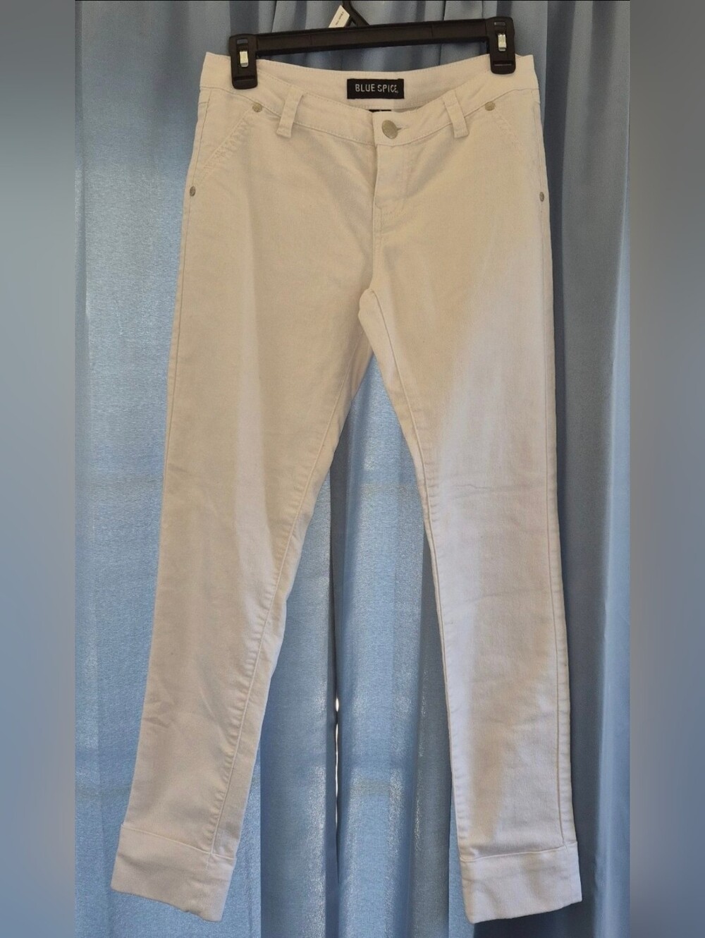 Blue Spice White Cotton Skinny Jeans Pants Size 7